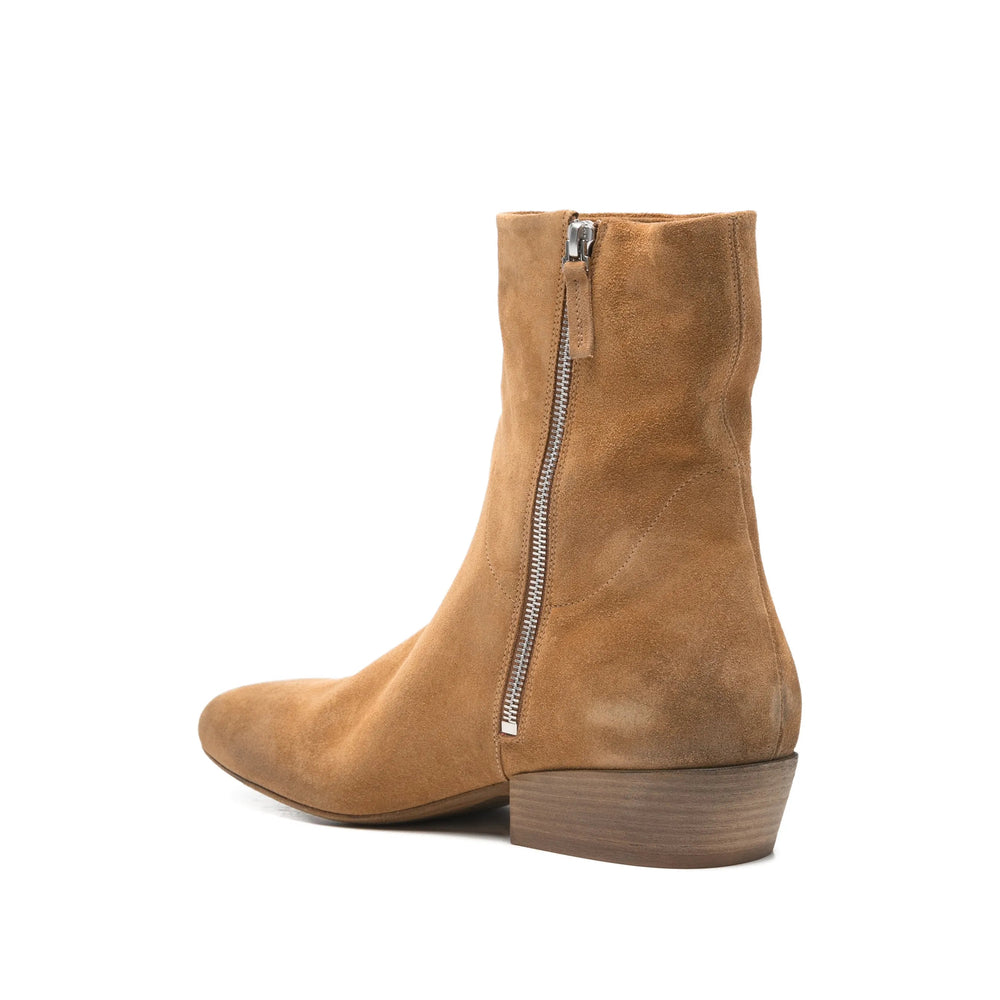 Low Block Calf Leather Shoe