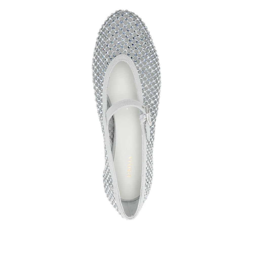 Cotton Sandal With Sapphire Accents