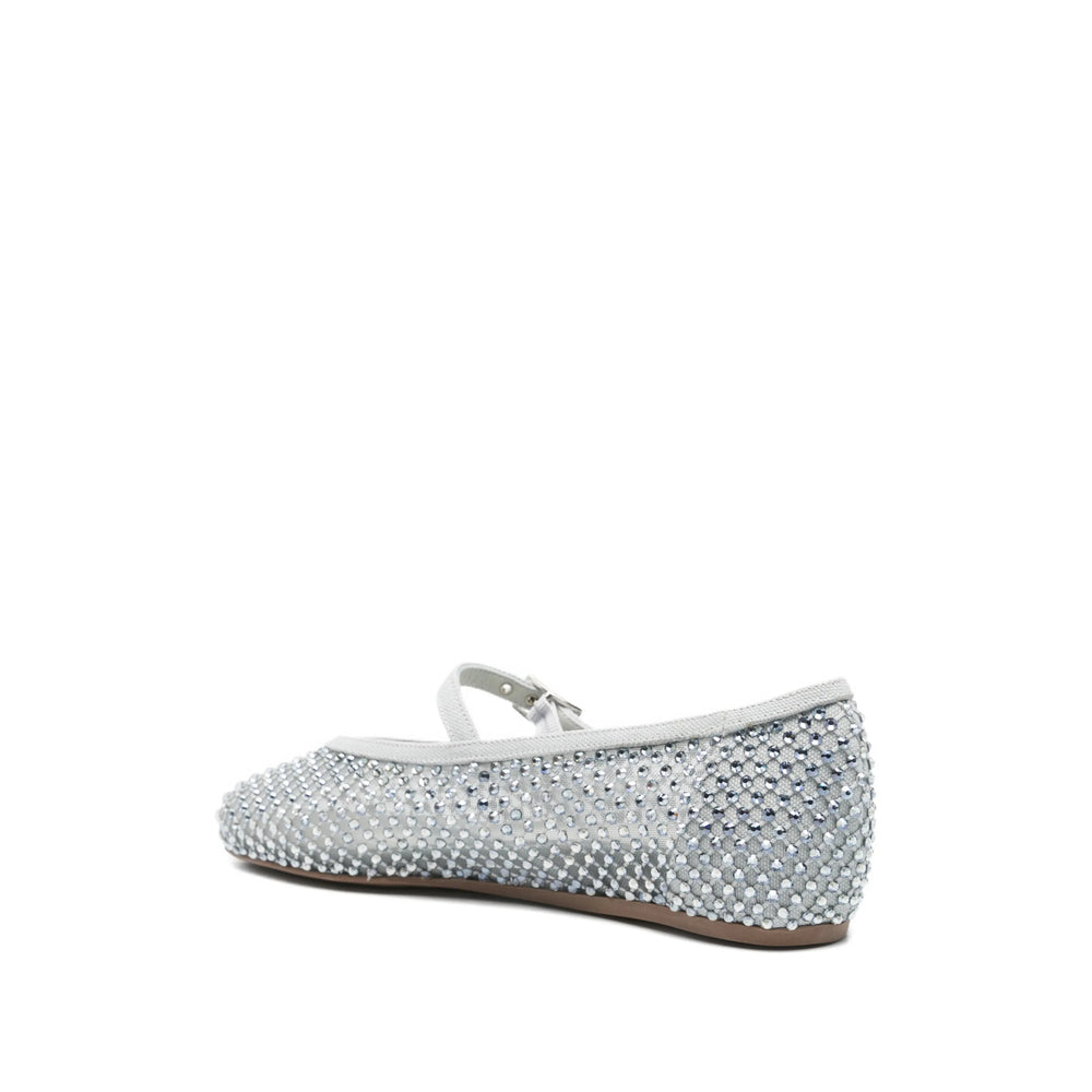 Cotton Sandal With Sapphire Accents