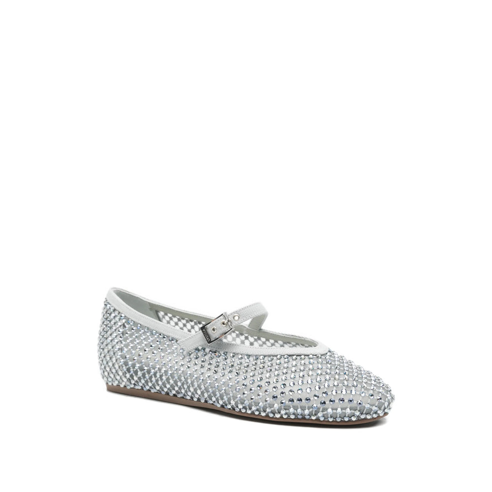 Cotton Sandal With Sapphire Accents