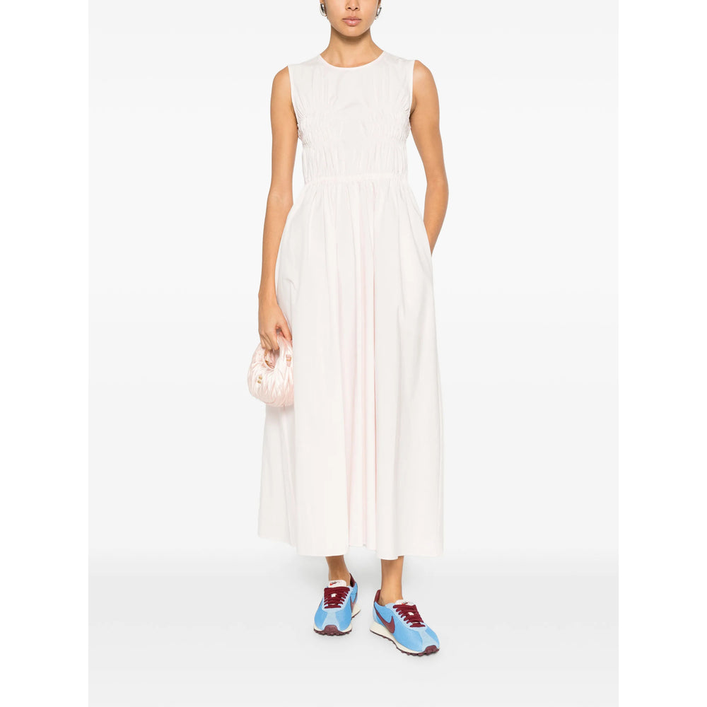 Blush Midi Round Neck Dress
