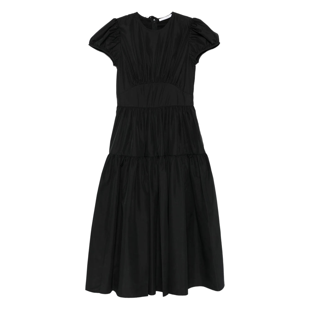 Tiered Puff Skirt With Zip Closure