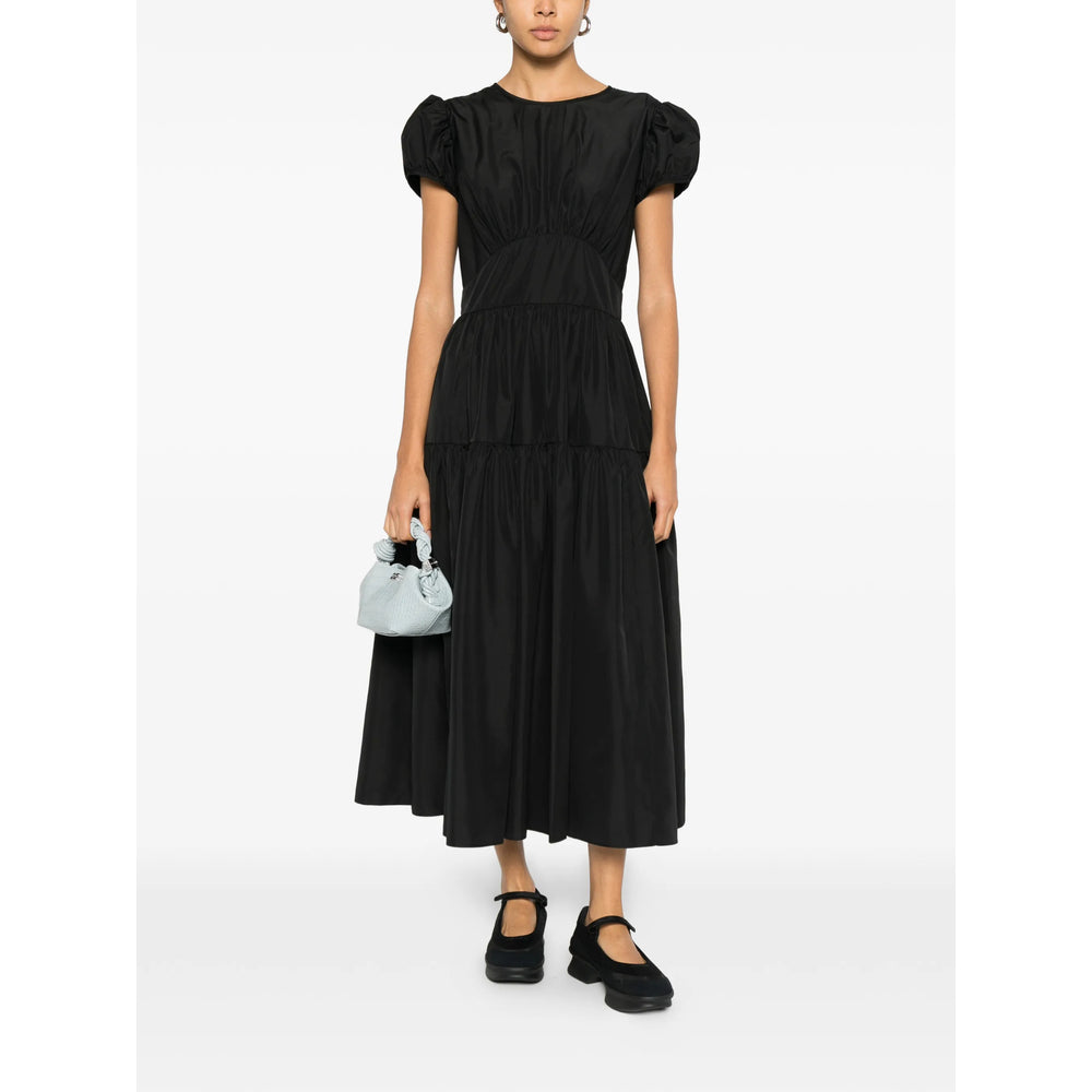 Tiered Puff Skirt With Zip Closure
