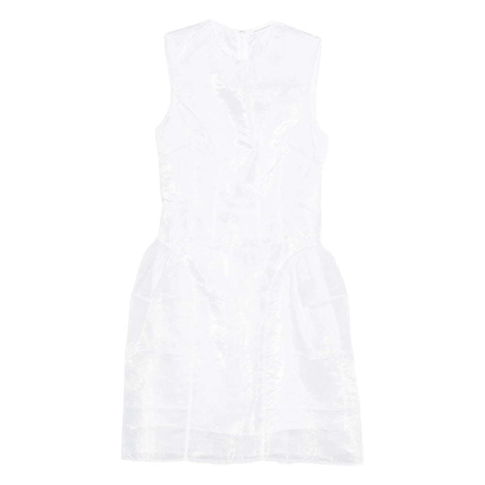 Crisp White Round Neck Top
