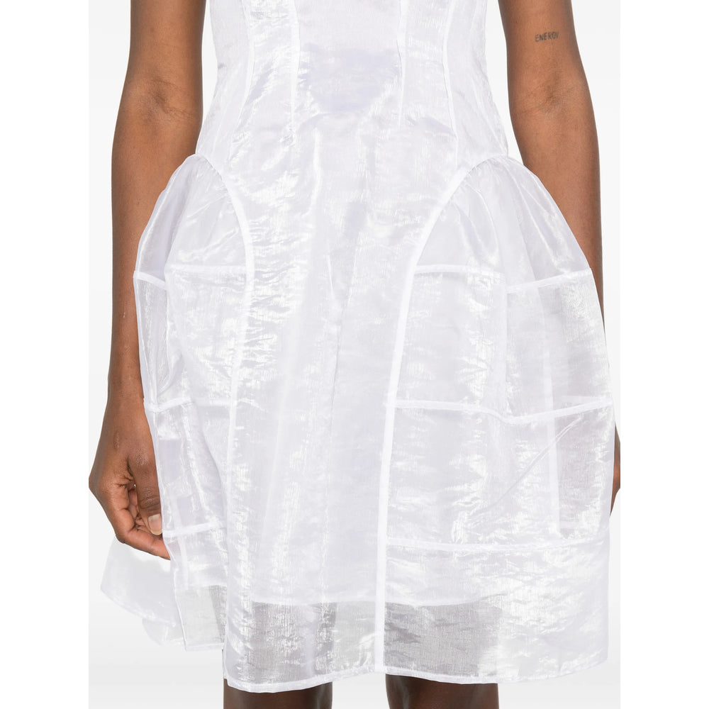 Crisp White Round Neck Top