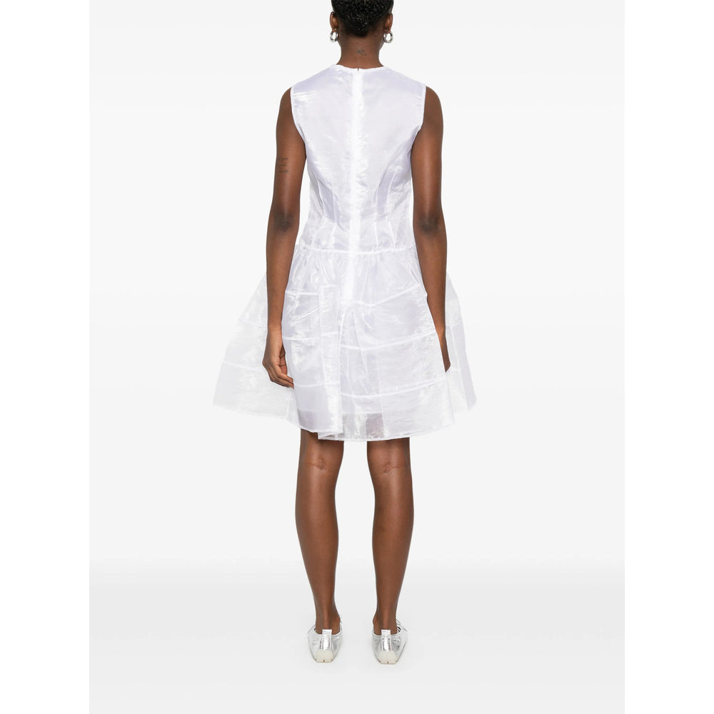 Crisp White Round Neck Top
