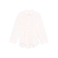 Soft Light Pink Shirred Peplum Top