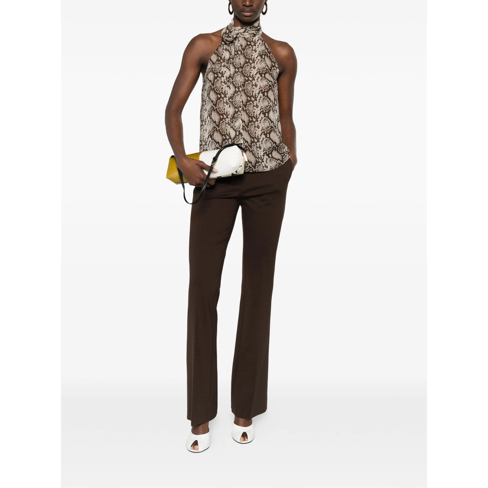 Brown Snake Silk Halter