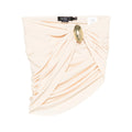 Beige Polyamide Drape Top