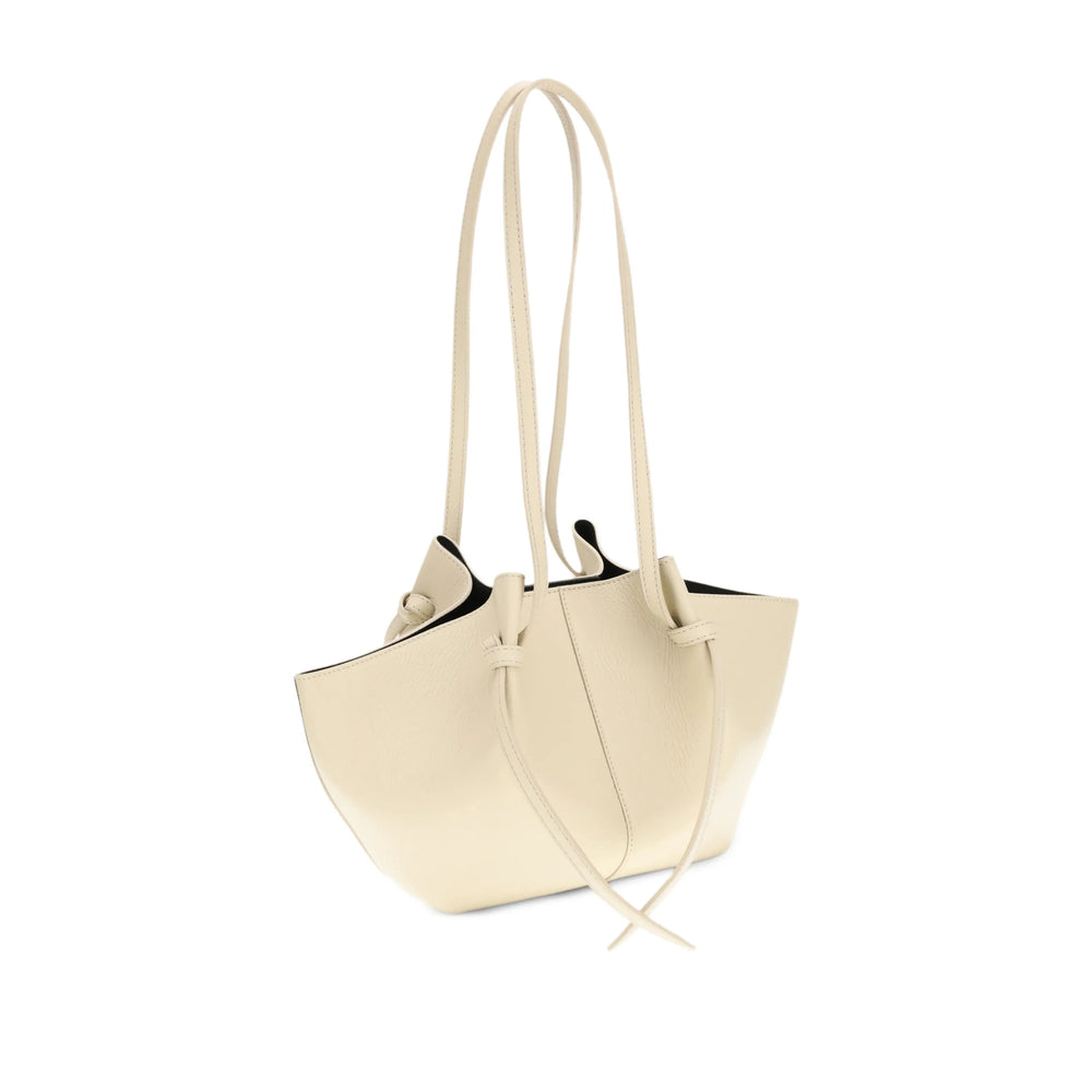 Cream Leather Strap Buckle