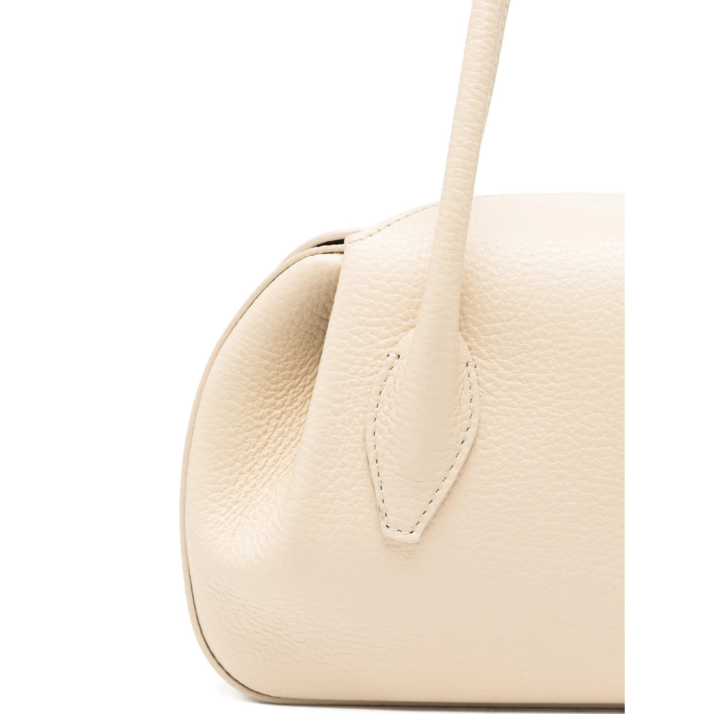 Soft Beige Pebble Grain Leather Tote