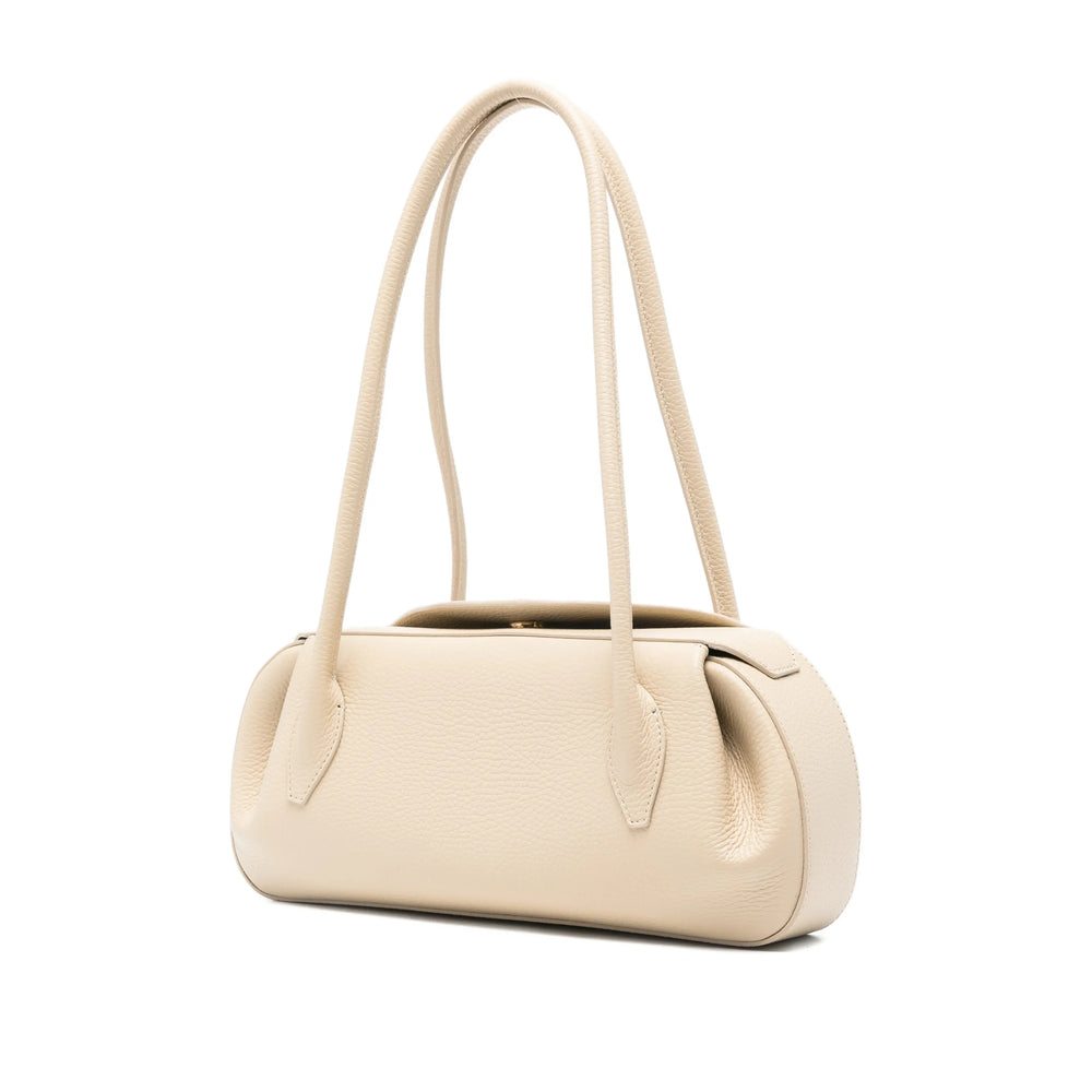 Soft Beige Pebble Grain Leather Tote
