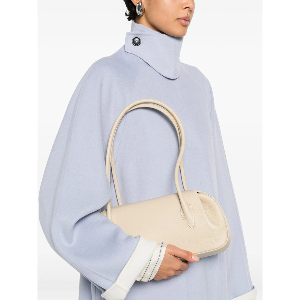 Soft Beige Pebble Grain Leather Tote