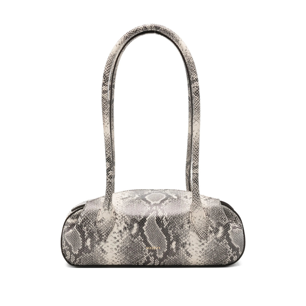 Ash Snakeskin Storage Tote