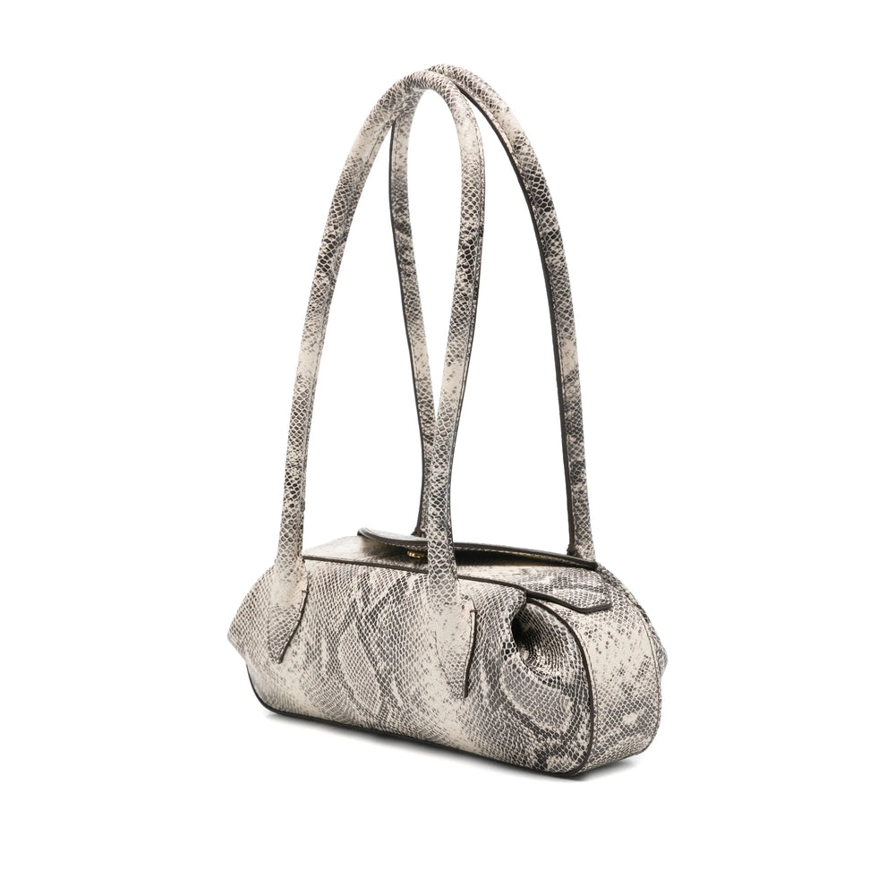 Ash Snakeskin Storage Tote
