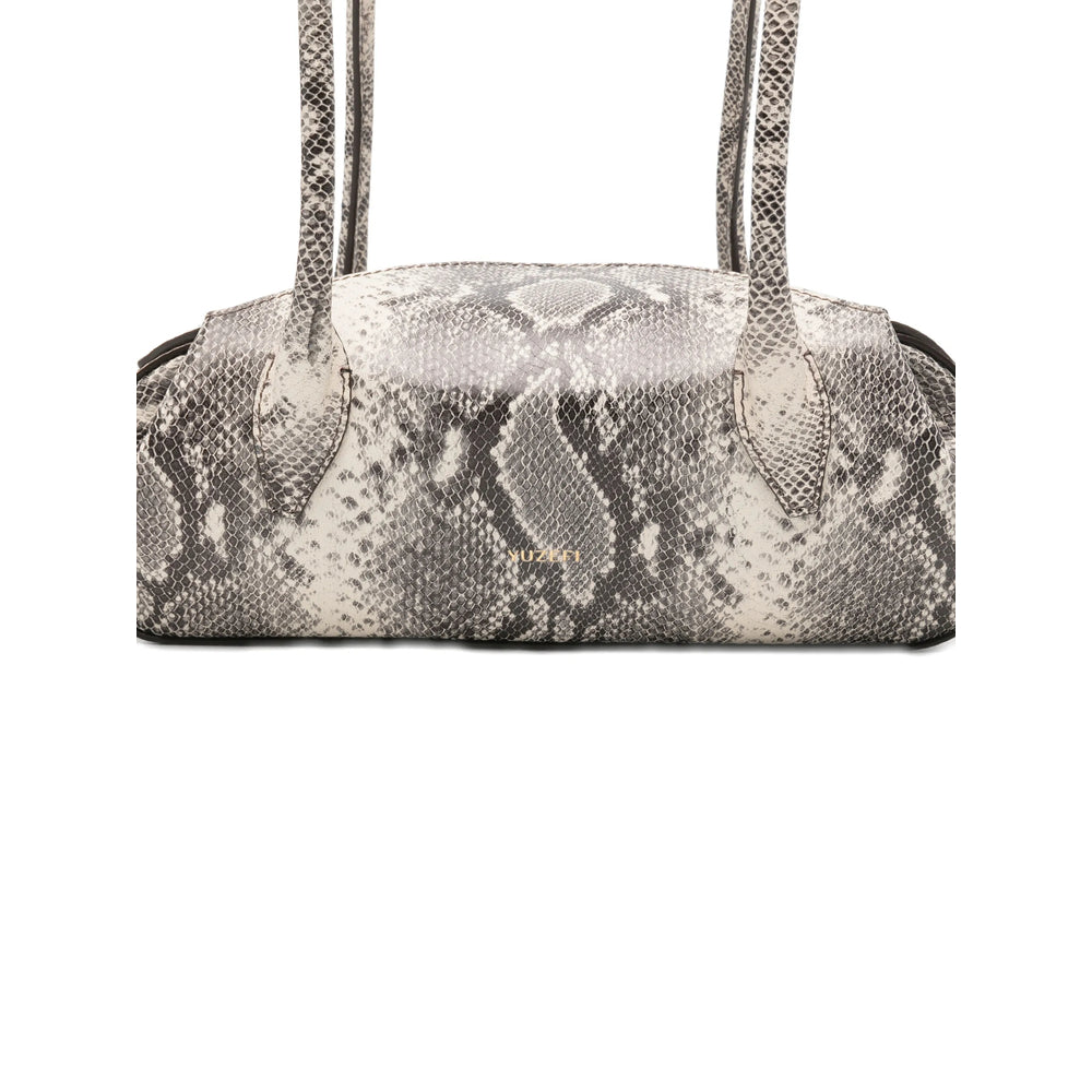 Ash Snakeskin Storage Tote