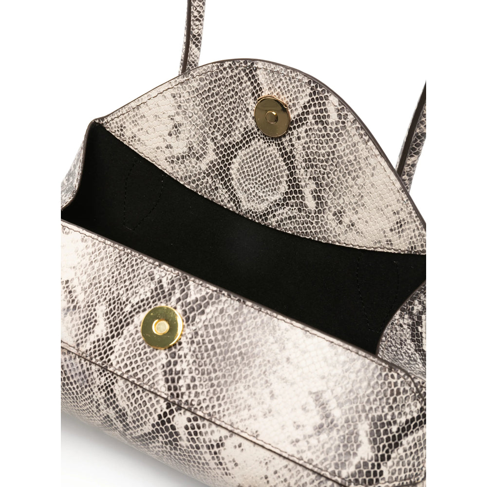 Ash Snakeskin Storage Tote