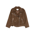 Suede Coat With Belted Waist