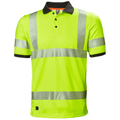 Helly Hansen 75112 Lifa Active Hi Vis Base Layer Polo Yellow Large
