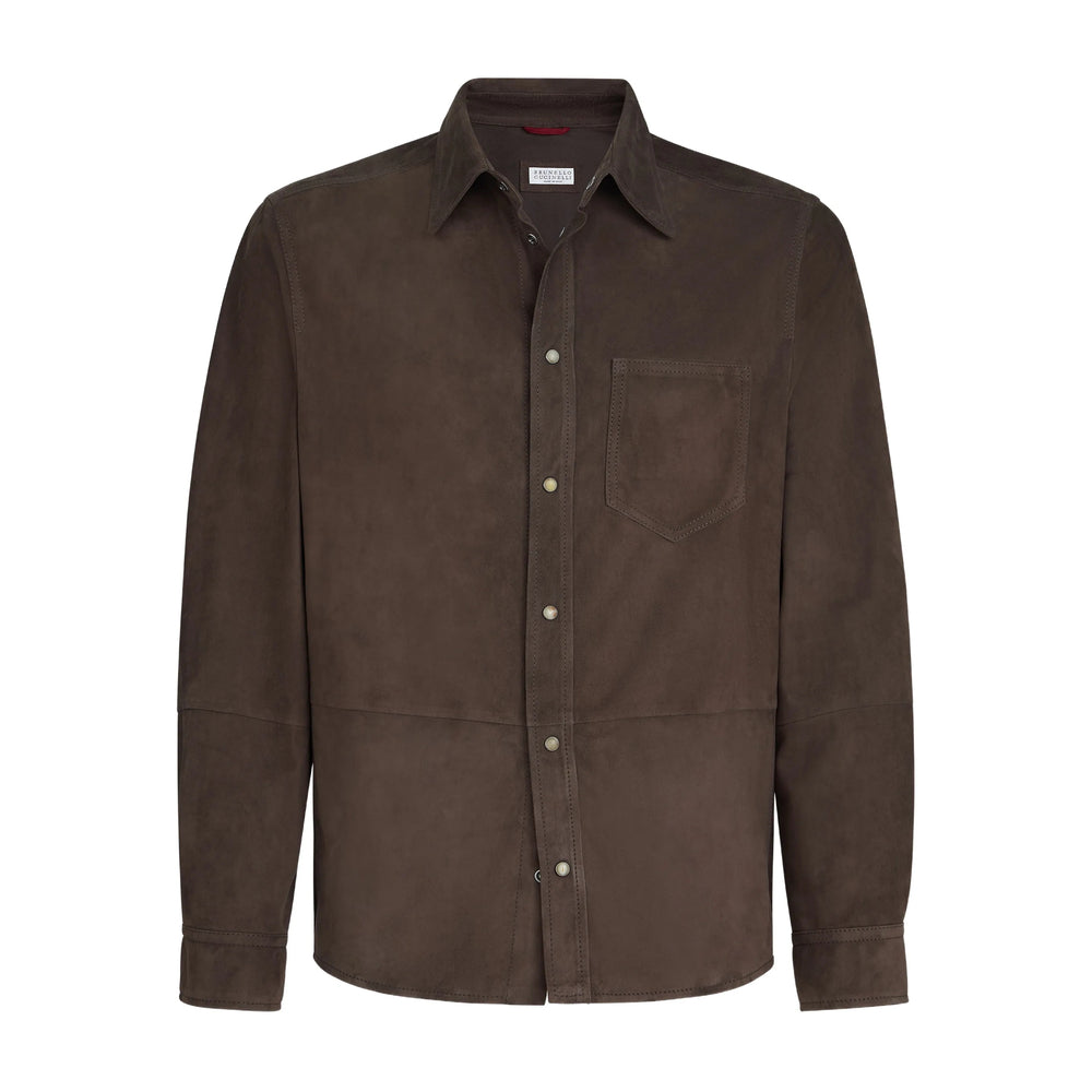 Leather Shirt Brunello Cucinelli