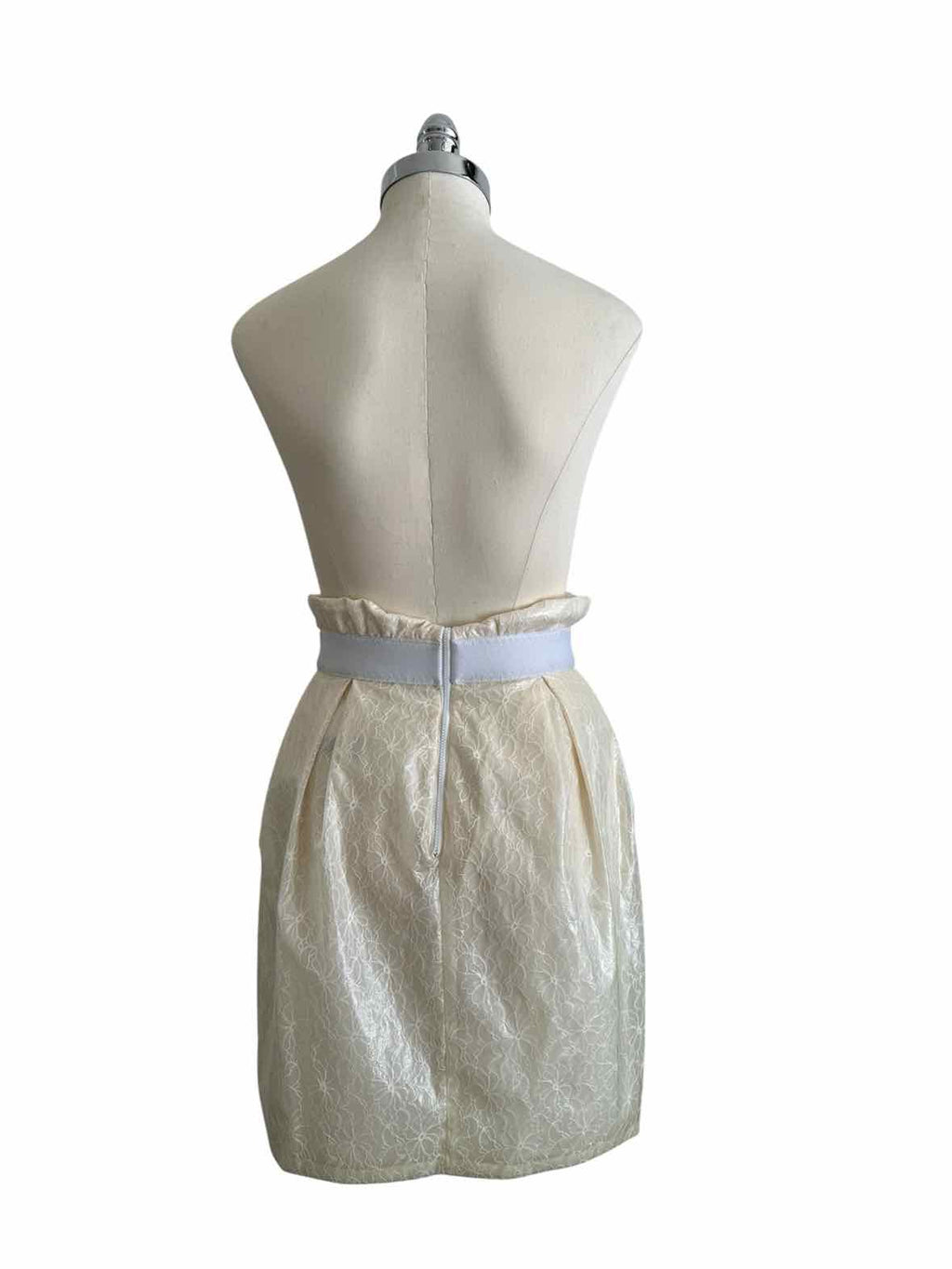 DOLCE & GABBANA Size 4 Cream Lace Dress