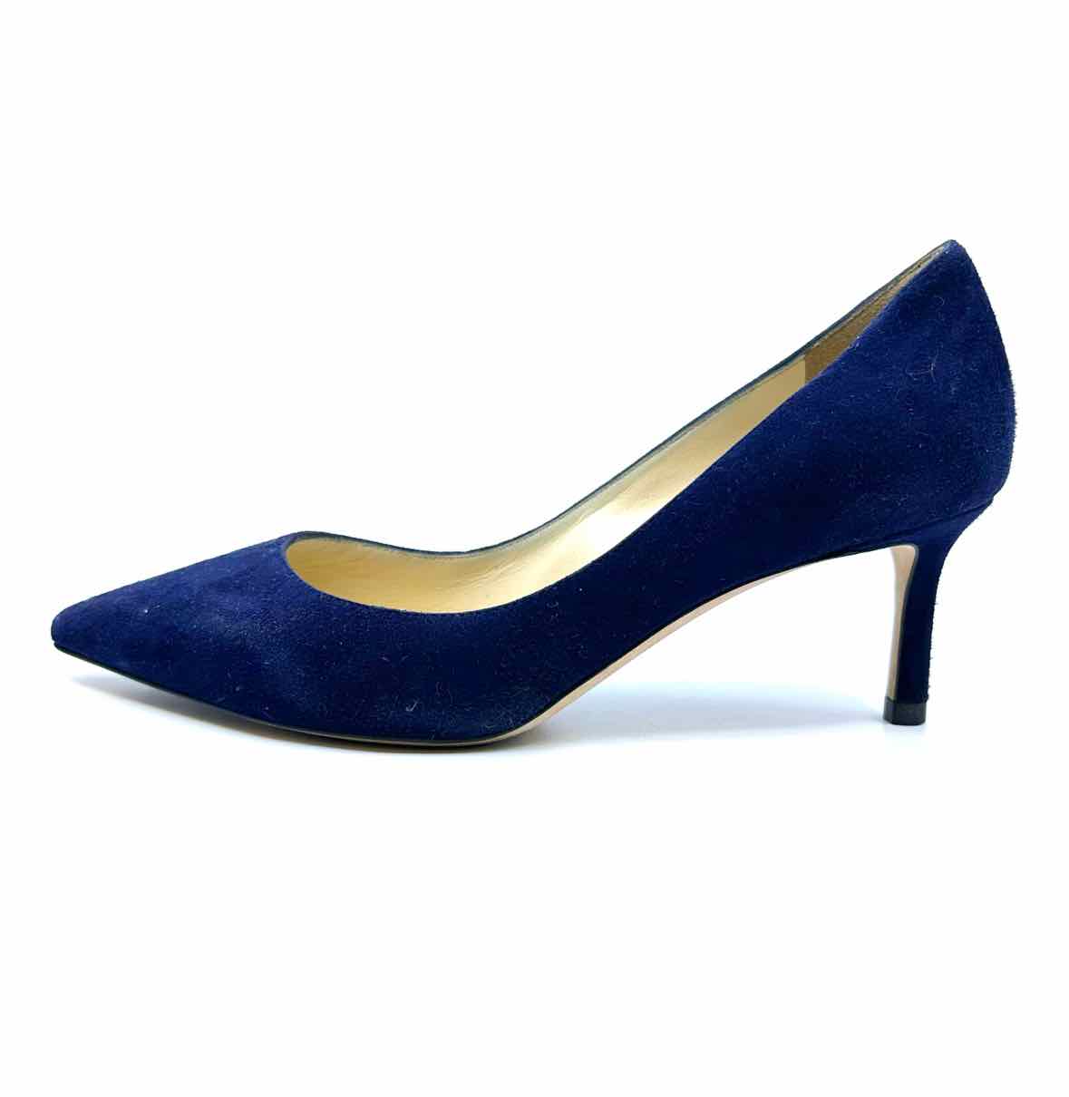 JIMMY CHOO Size 4 Blue Suede Pumps