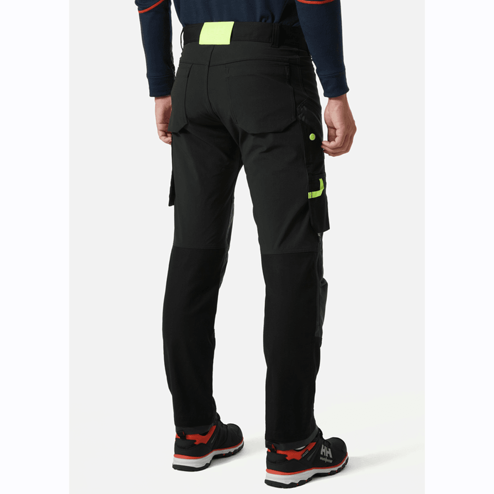 Helly Hansen 77407 Oxford 4X Stretch Work Pants Trousers Black / Ebony