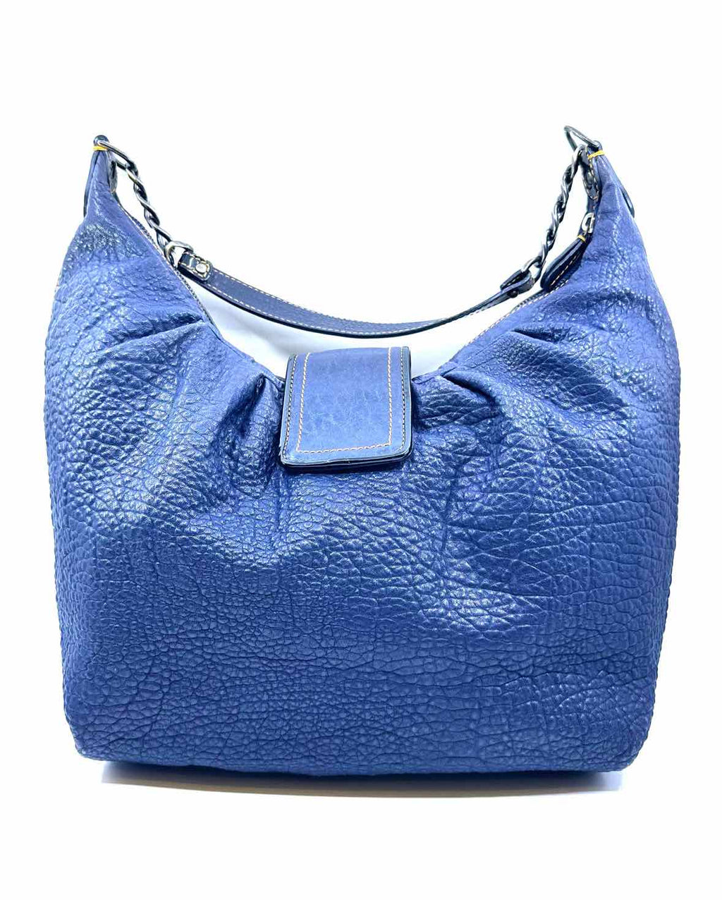FENDI Navy Leather Handbag