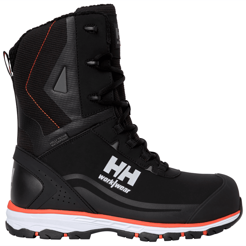 Helly Hansen 78399 Chelsea Evo 2.0 Waterproof Winter Tall Safety Boot BLACK/ORANGE / UK 9 / EU 43