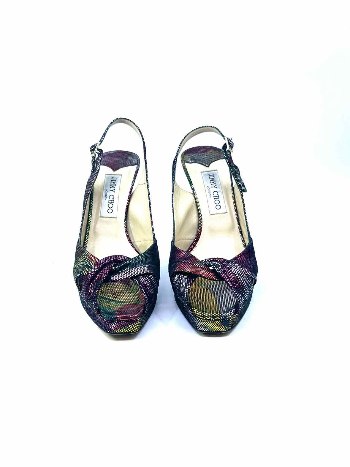 JIMMY CHOO Size 9 Multi-Color Sandals