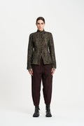 Masnada Painted Stand up collar jacket