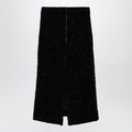 Black Tweed Midi Skirt