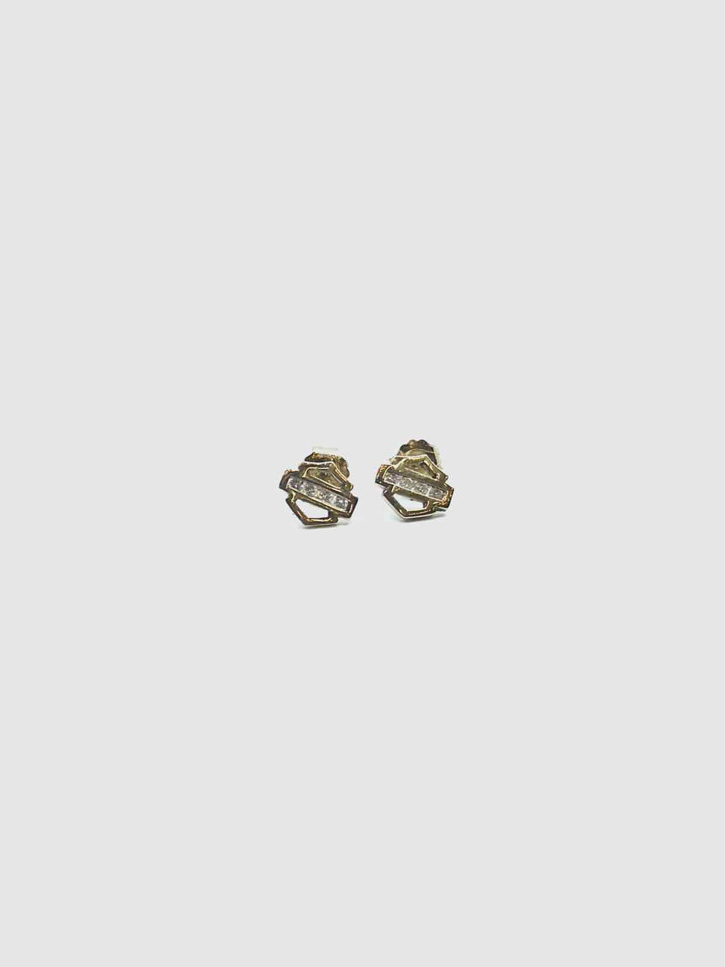 HARLEY DAVIDSON Gold Pierced Earrings