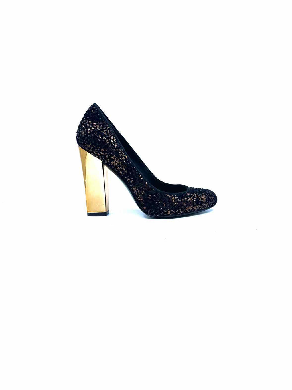 SIGERSON MORRISON Size 6.5 Brown Fabric Sequined Pumps
