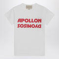 White T-shirt with Apollon/Dionysus print