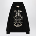 Black sweatshirt with Le Chat de la Maison patch