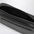 Vlogo Signature clutch black in grained calfskin