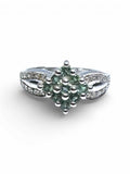 10K Seamoss Diamond Ring