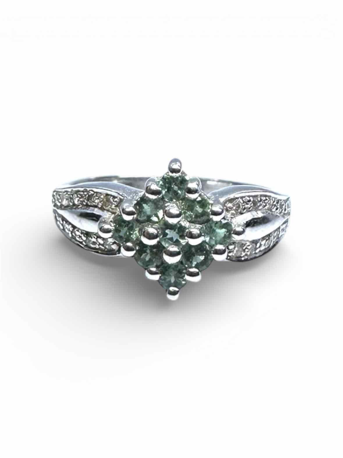 10K Seamoss Diamond Ring