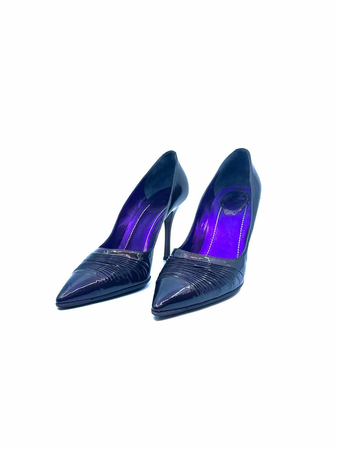 RENE CAOVILLA Size 9 Purple Patent Leather Pumps