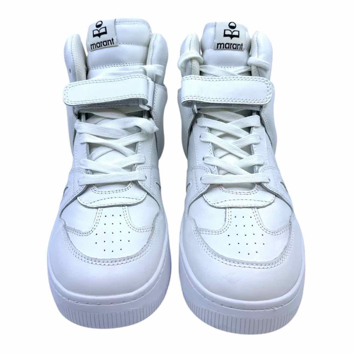 ISABEL MARANT Size 10 White Sneakers