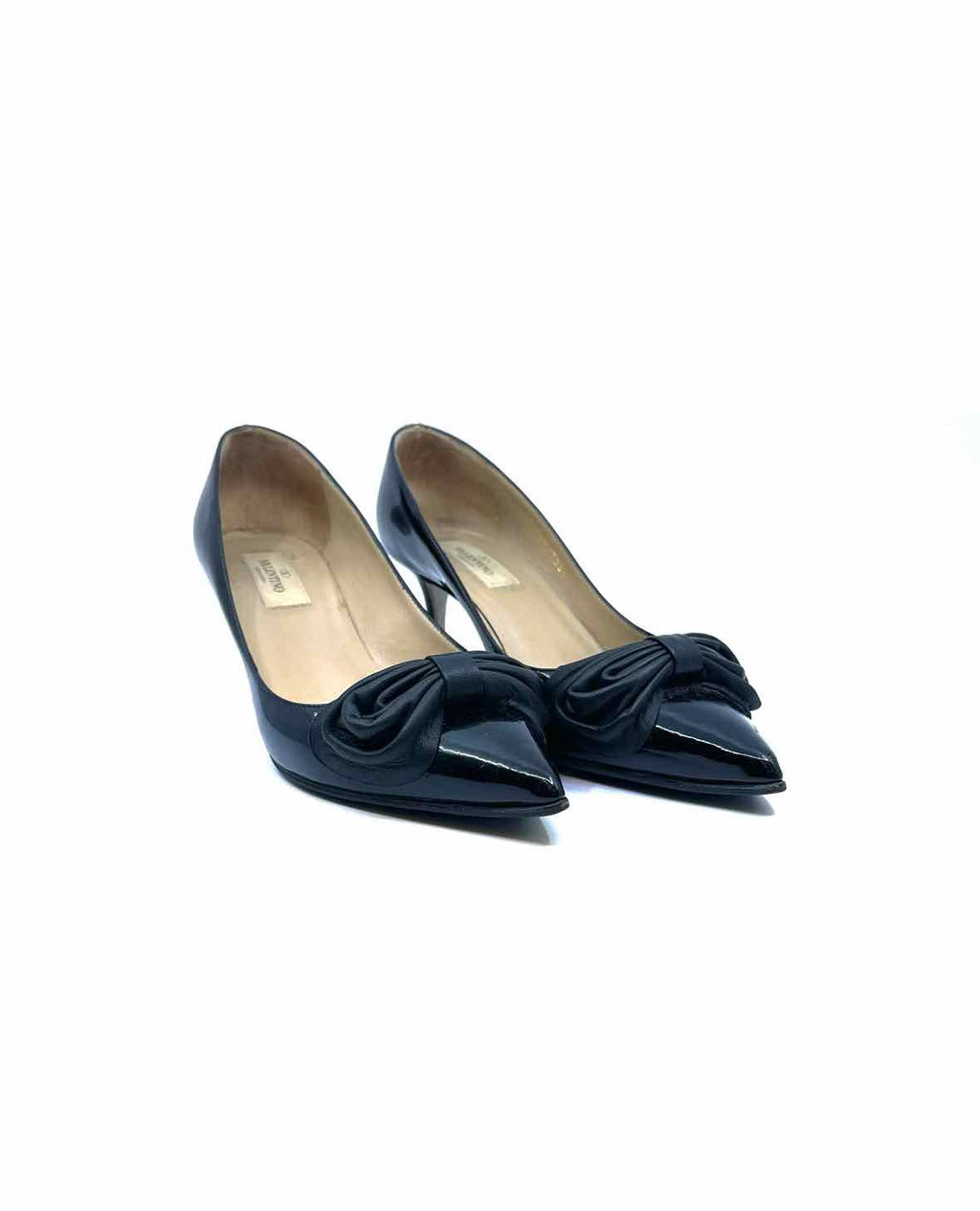 VALENTINO GARAVANI Size 8.5 Black Patent Leather Pumps