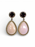 Fine Jewelry Quartz Dangle Ruby Earring