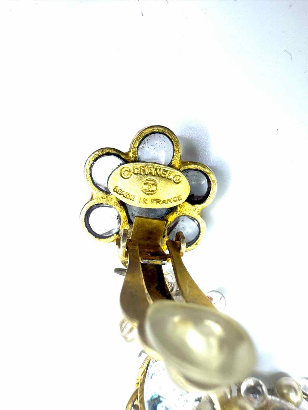CHANEL Gold Clip Earrings