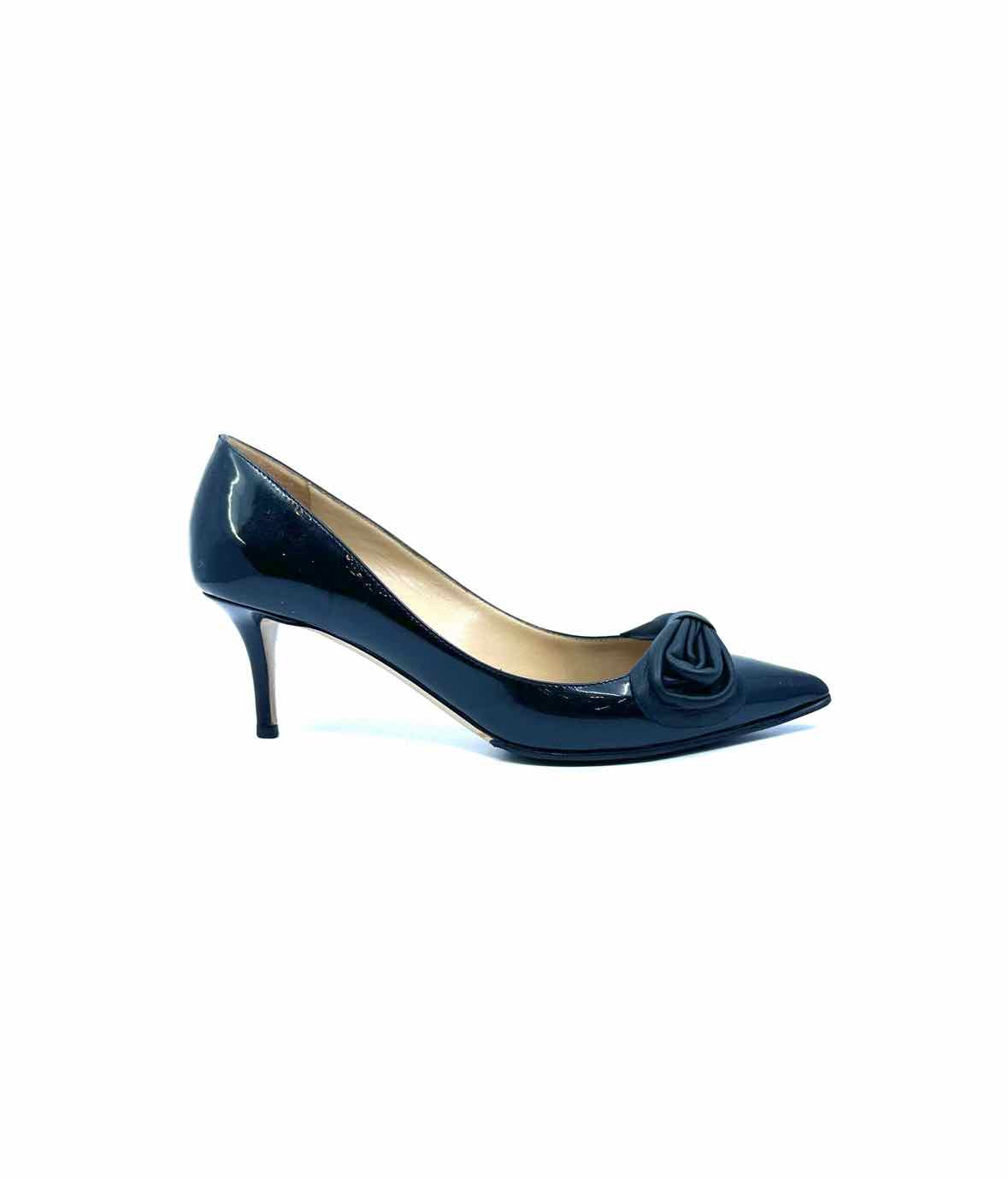 VALENTINO GARAVANI Size 8.5 Black Patent Leather Pumps