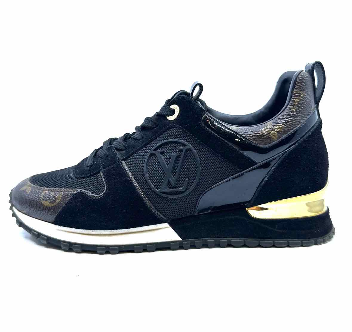 LOUIS VUITTON Size 8 Black, Browm Sneakers