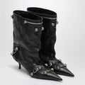 Cagole Wide Black Ankle Boot