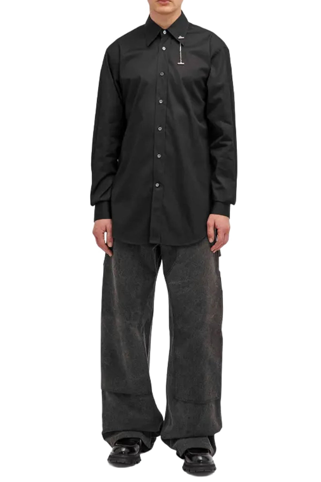 T CHAIN COLLAR SHIRT