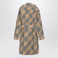 Beige Check shirt dress