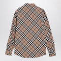 Check Pattern Wool Blend Shirt